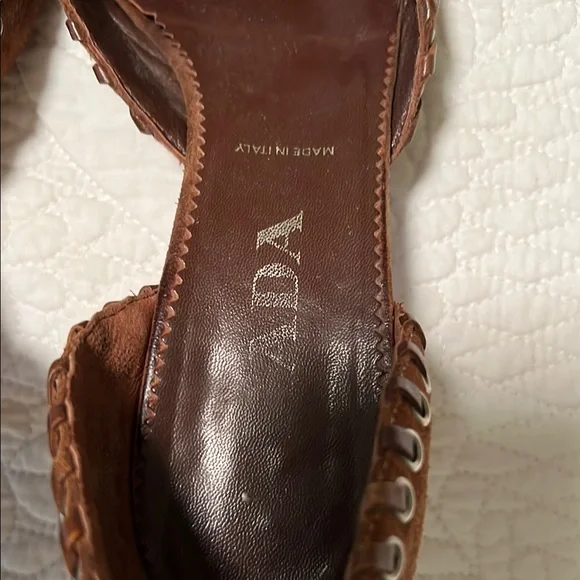 Brown Suede Women's Shoes - Picture 5 of 7